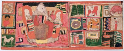 Skizze für eine Geldbörse, die eine Mutter mit zwei Kindern darstellt, ca. 1915 von Egon Schiele